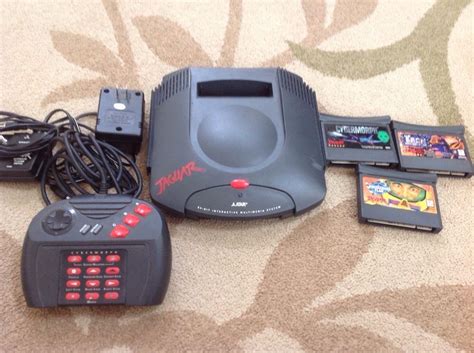 Atari Jaguar Black Console (NTSC) With 3 Games Bundle | #1789123384