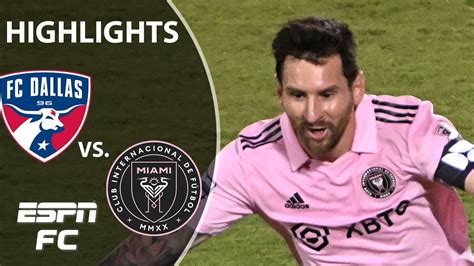 Lionel Messi HIGHLIGHTS from Inter Miami’s MAGICAL win over FC Dallas | Leagues Cup | ESPN FC