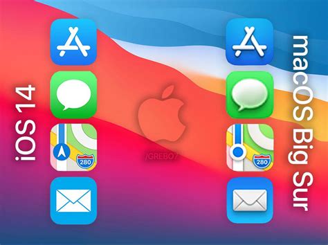 iOS 14 vs macOS BigSur Icon comparison : r/MacOS