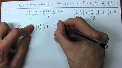 Quantum Physics 2.4 - Projection Operator Matrix Mechanics - YouTube