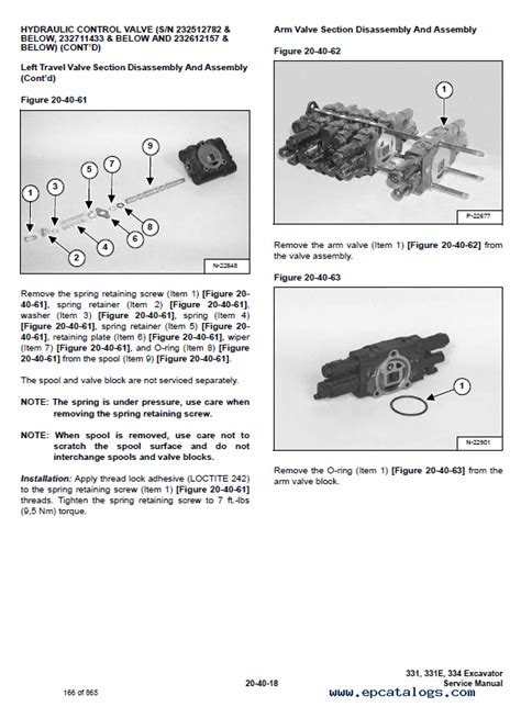 Bobcat 331 331E 334 Excavator D-Series Service Manual PDF