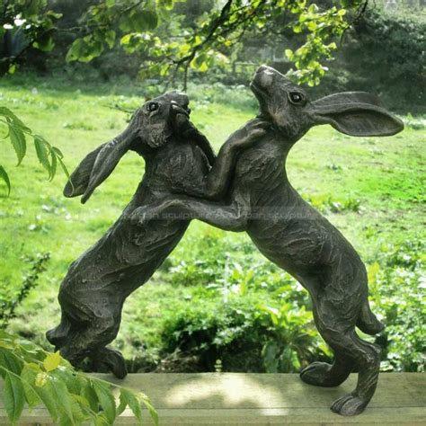 Bronze Rabbit Sculpture