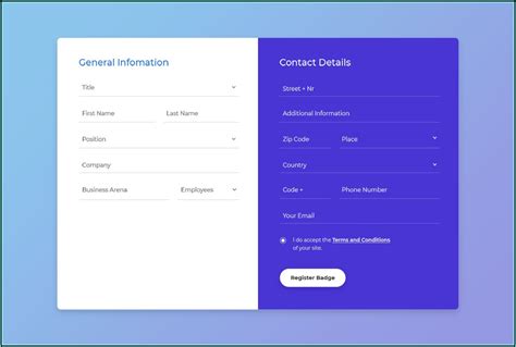 Student Registration Form Template Free Download - Bank2home.com