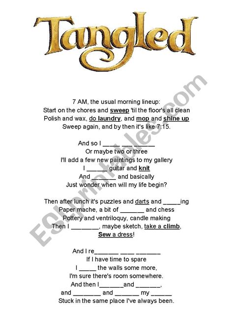 Tangled lyrics - mahatouch