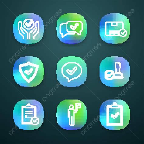 Approve App Icons Set Vector Application App Vector, Vector, Application, App PNG and Vector ...