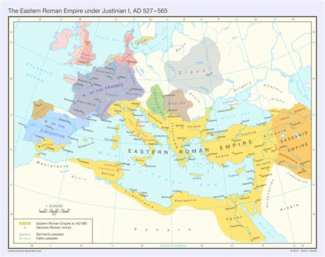 The Eastern Roman Empire (AD 527 - 565) - Vivid Maps