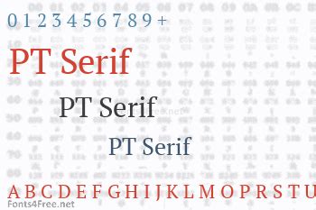 PT Serif Font Download - Fonts4Free