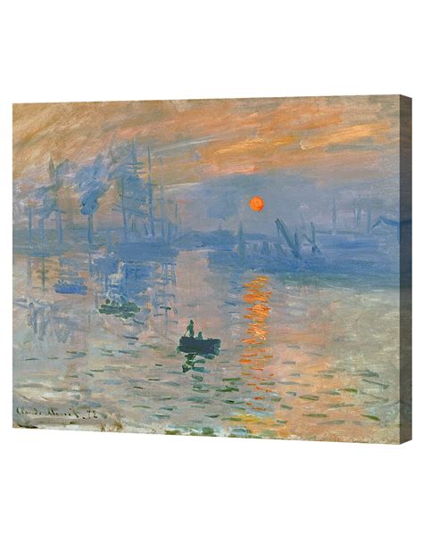 Impression Sunrise by Monet Classic Arts Reproduction Giclee Stretched Canvas | eBay