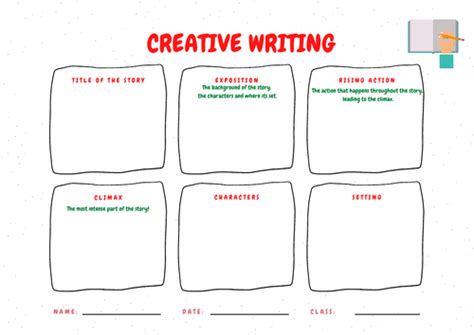 Creative Writing Template | Teaching Resources