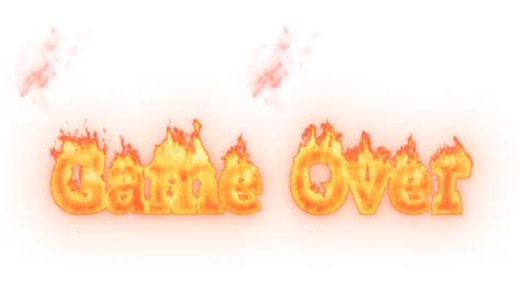 Fire Text Game Over Effect | FootageCrate - Free FX Archives