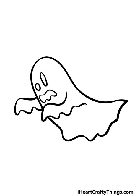 Cartoon Ghost Drawing - How To Draw A Cartoon Ghost Step By Step (2023)