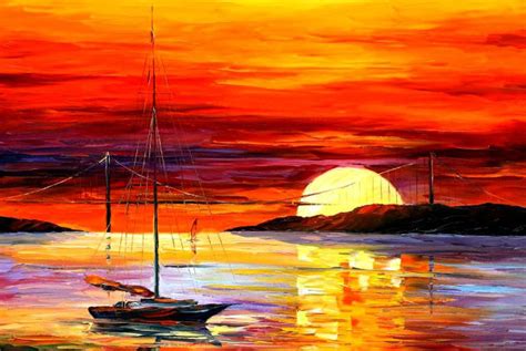 Sunrise Acrylic Painting at PaintingValley.com | Explore collection of Sunrise Acrylic Painting