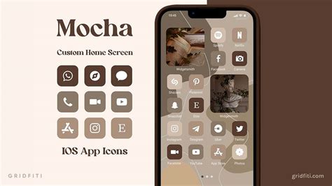 15 Brown App Icon Packs for iOS 17 (iPhone & iPad) | Gridfiti