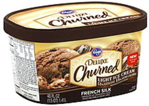 Kroger Light, French Silk Ice Cream - 48 oz, Nutrition Information | Innit