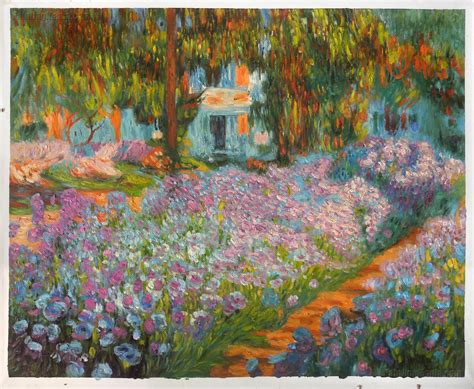 Irises in Monet's Garden 1900 - Claude Monet Paintings | Monet paintings, Large wall artwork ...