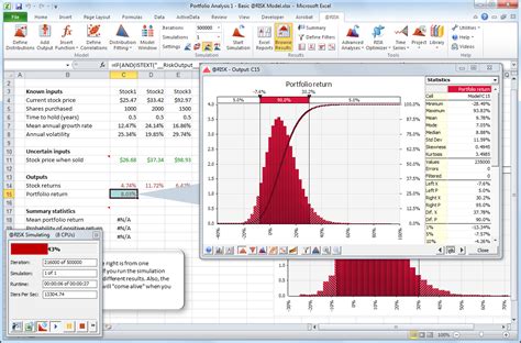 Monte Carlo Simulation Spreadsheet throughout Monte Carlo Simulation In Excel The Excel Ninja ...