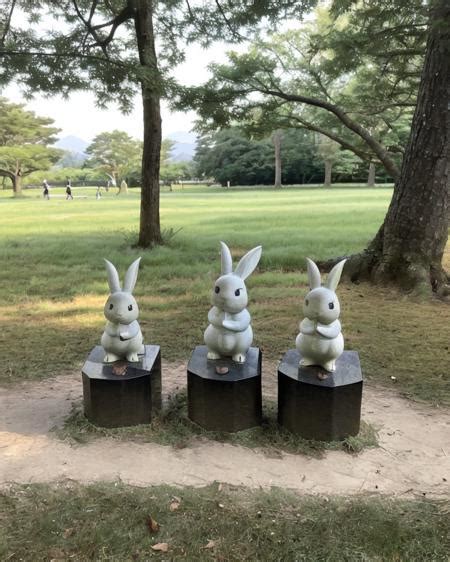 rabbit garden statue - v1.0 | Stable Diffusion LoRA | Civitai