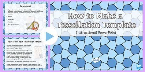 How to Make Tessellation Templates - Art PowerPoint Twinkl