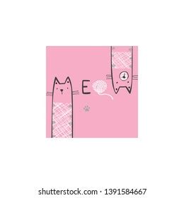 Isolate Cute Form Word Meow Background Stock Vector (Royalty Free) 1391584667 | Shutterstock