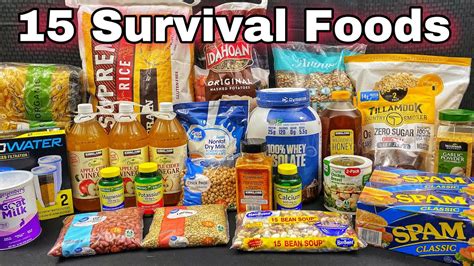 canned or dried food for survival