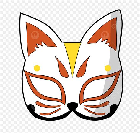 Japanese Mask Clipart Transparent Background, Japanese Mask Cartoon Decoration, Mask, Japan ...