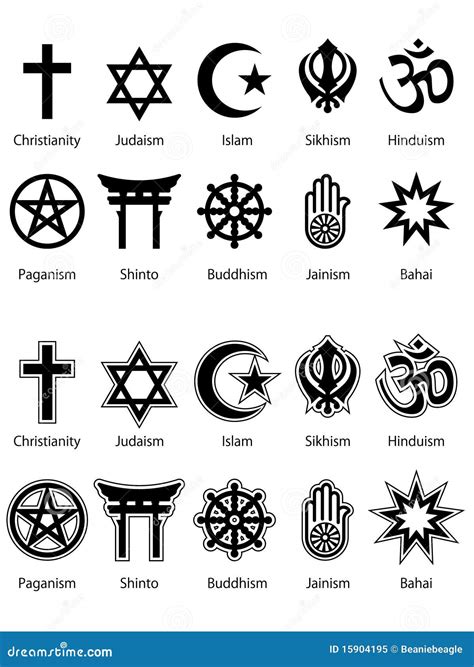 Religious Symbols Vector Illustration | CartoonDealer.com #36335026