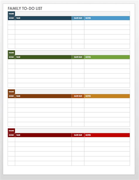 Weekly Task Template For Your Needs