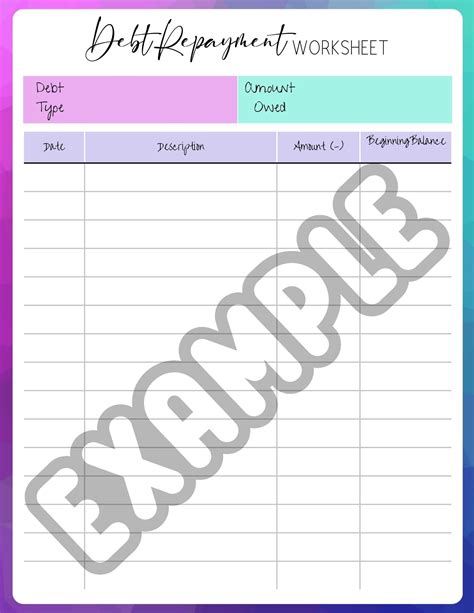 Monthly Budget Worksheet Canva Template - Etsy