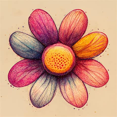 Premium AI Image | Flower sketch drawing illustration with blossoms digital painting floral ...