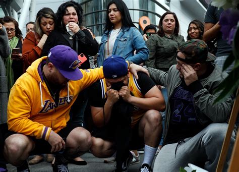 Fans Chant 'Kobe Bryant' as They Gather Around Staples Center to Mourn Loss of Lakers Legend ...