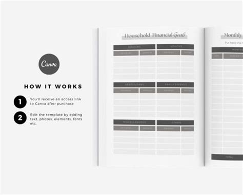 Budget Planner Canva Template - The Blog Creative