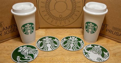 Starbucks coasters set by Pard | Download free STL model | Printables.com