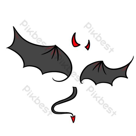 Black Wings Drawing Illustration PNG Images | PSD Free Download - Pikbest