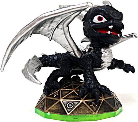 Skylanders Loose Dark Spyro Figure Silver Wings Loose Activision - ToyWiz