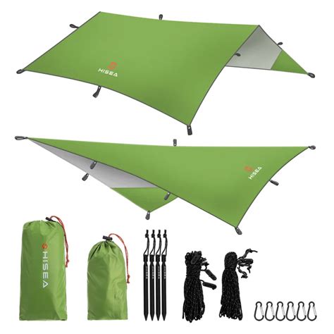 Hisea Hammock Rain Fly Tent Tarp Shelter Camping Shelter Rainfly Sun Shelters and Sunshade for ...