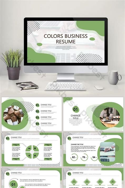 Green Business Ppt Template Green | PPTX PowerPoint Free Download - Pikbest