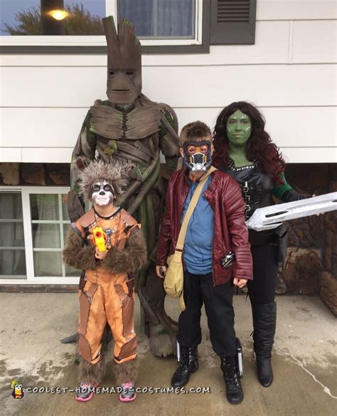 Coolest DIY Guardians of the Galaxy Family Costume