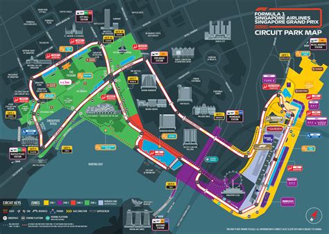 Circuit Park Map | Singapore grand prix, Grand prix, Singapore airlines