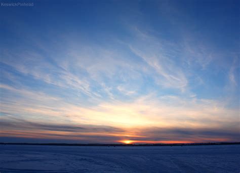 Twilight Sky on a Frozen Lake by KeswickPinhead on DeviantArt