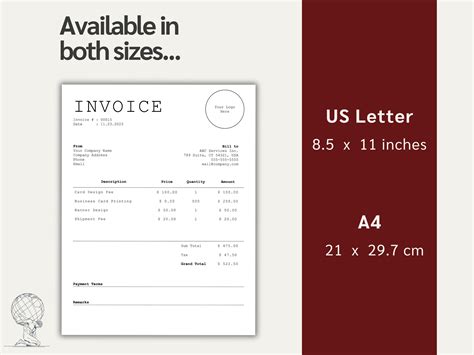 Invoice Template, Word, PDF, Excel, Docs, Invoice Template for Small Business, Small Business ...