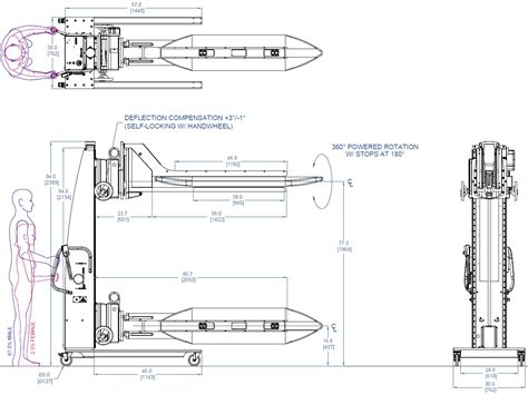 31493 Aircraft Parts Lift with Rotating Gripper - Alum-a-Lift