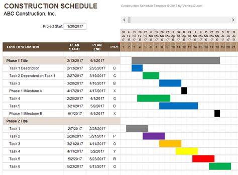 Project Schedule Template Excel | Project Schedule Templates – Word Excel Fomats | DocTemplates