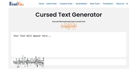 Cursed Text Generator 【Glitch/Creepy/Demonic】| FontVilla.com