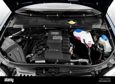 2008 Audi A4 2.0T in Blue - Engine Stock Photo - Alamy