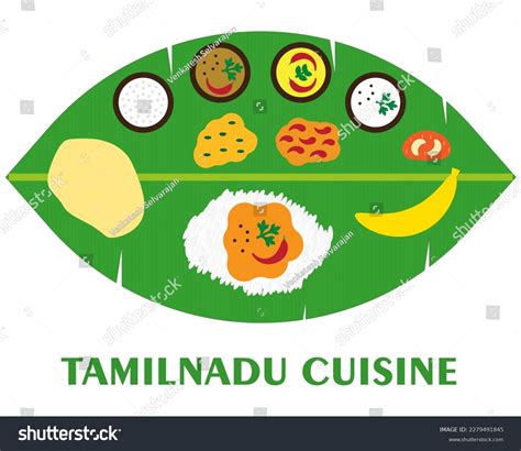 Cuisine Tamil Nadu Food Culture Tamil Stock Vector (Royalty Free) 2279491845 | Shutterstock