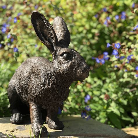 Bronze Rabbit Garden Statue - Beautiful Hand Crafted Designs