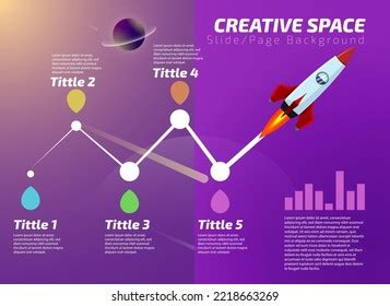 Creative Space Presentation Slide Page Background Stock Vector (Royalty Free) 2218663269 ...