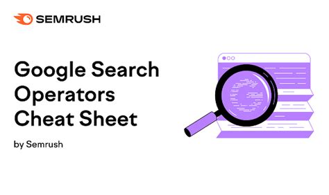 Google Search Operators Cheat Sheet [Infographic] | valideapp