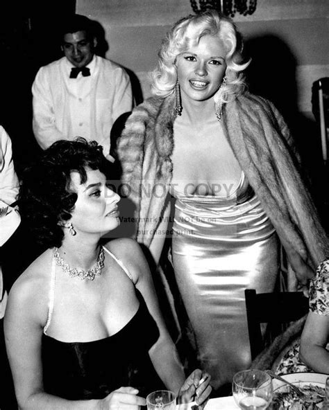 Sophia Loren and Jayne Mansfield at a Party in 1957 5X7, 8X10 or 11X14 Publicity Photo CC-873 ...