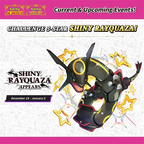 Shiny Rayquaza Raid Announced for Pokemon Scarlet & Violet